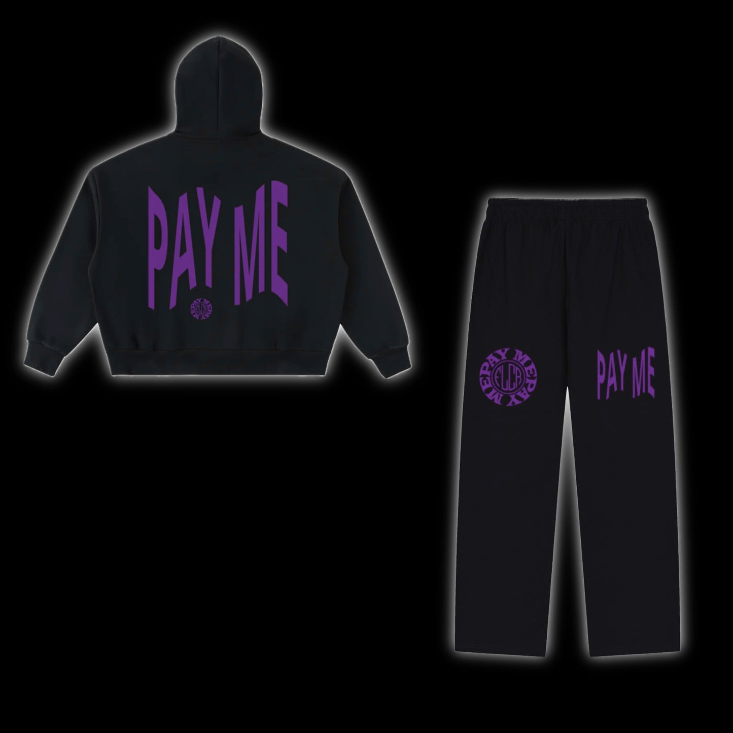 FLCR “PAY ME” full-zip and sweatpants set